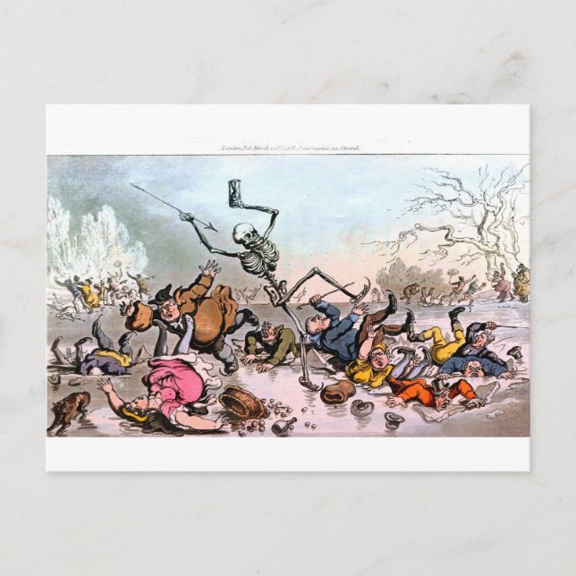 Décès sur carte postale de glace (Devant)