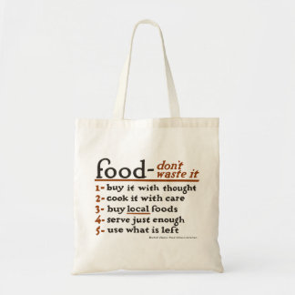 "Déchets de Nourriture-Don't il" sac fourre-tout à