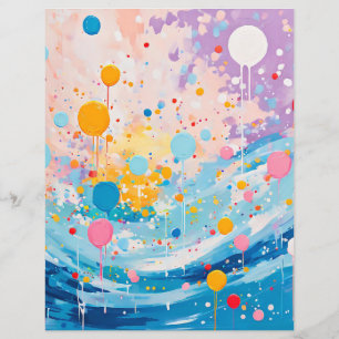 Déchets de points colorés éclaboussures papier de