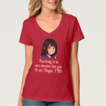 Decide Or Not: Funny New Year Resolution V Neck