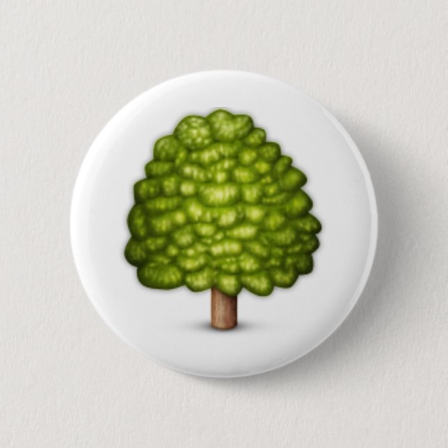 Deciduous tree - Emoji 2 Inch Round Button (Front)