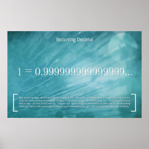 Décimal récurrent - Poster Math