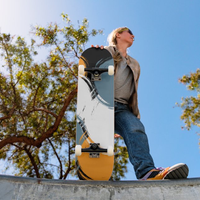 Deck de skateboard Black Emerald Orange Fusion (Extérieur 1)