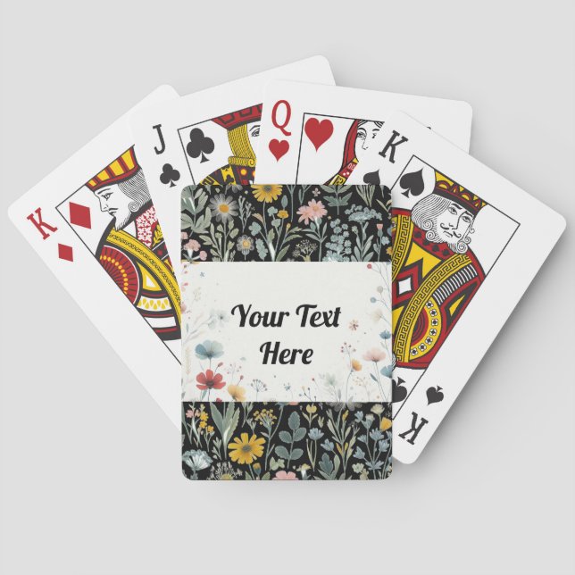 Deck in Bloom: Customizable Playing Cards (Back)