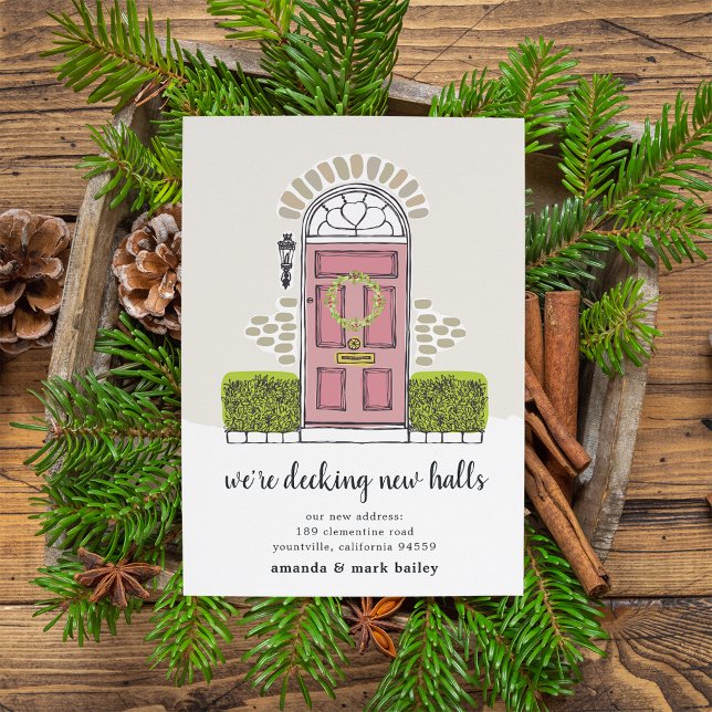 Deck New Halls Holiday Moving Faire-part (Créateur téléchargé)