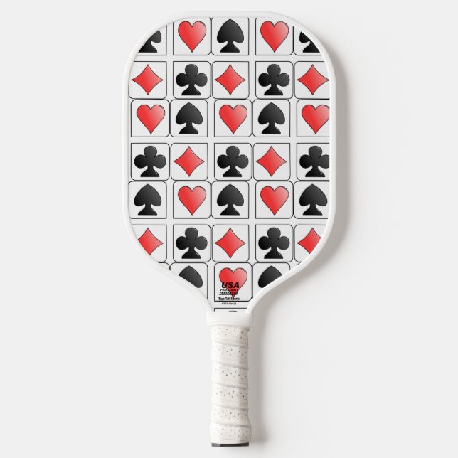"Deck of Cards" Pickleball Paddle (Front)
