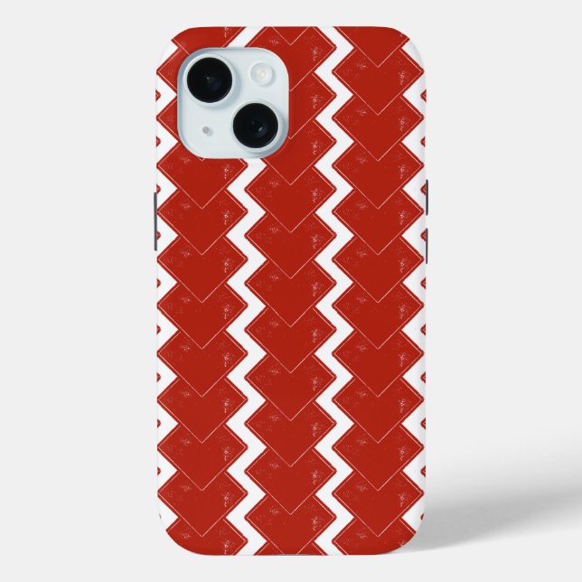 Deck of Red Squares Case-Mate iPhone Case (Back)