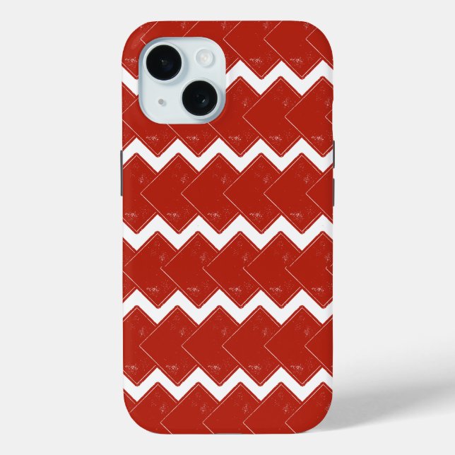 Deck of Red Squares Case-Mate iPhone Case (Back)