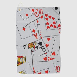 Deck Of Scattered Cards, Golf Towel