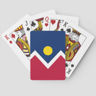 Deck Playing Cards with Flag of Denver, USA