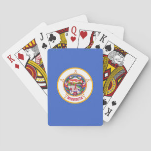Deck Playing Cards with old Flag of Minnesota