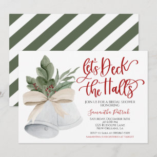 Deck the Halls Bridal Shower Invitation