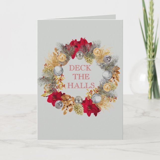 Deck The Halls Festive Card (Front)