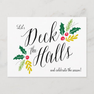 Deck the Halls Festive Fête Invitation