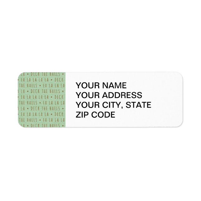 Deck the Halls Holiday Pattern (Front)