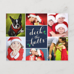 DECK THE HALLS HOLIDAY POST CARD
