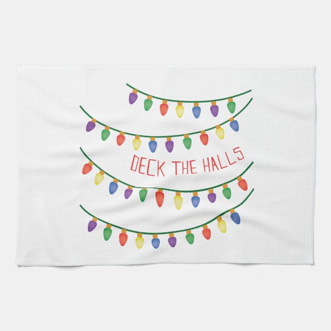 Deck The Halls Kitchen Towel (Horizontal)