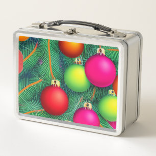 Deck the Halls Metal Lunch Box