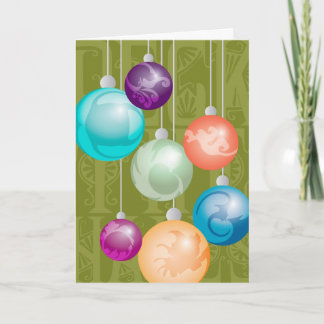 Deck the Halls Ornament Holiday Card