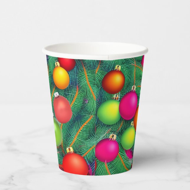Deck the Halls Paper Cups (Right)