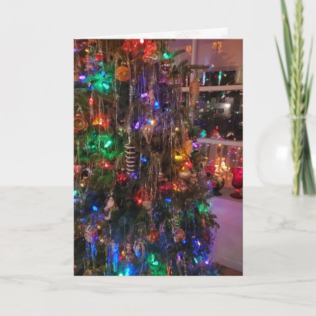 Deck The Halls Personalize Christmas Card (Front)