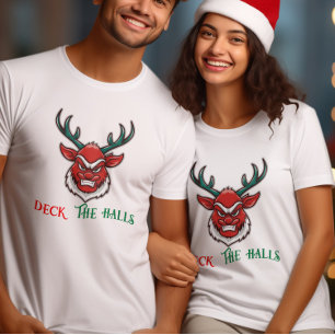 Deck the halls Reindeer T-Shirt