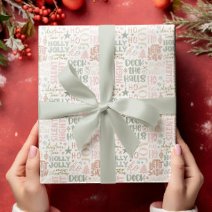 Deck the Halls Set of 3 Wrapping papers Paper Sheet