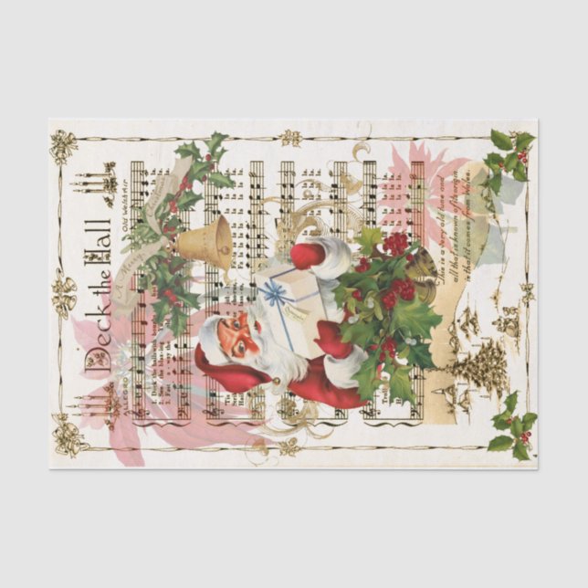 Deck the Halls Tissue Paper (Front)