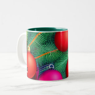 Deck the Halls Two-Tone Coffee Mug