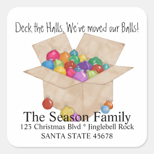 Deck the halls, we've moved our ball Envelope seal (Front)