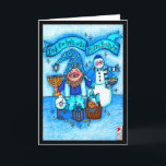 Deck the Halls with Matzo Balls Card<br><div class="desc">It takes BALLS to celebrate Hanukkah right,  and this Gnomie and his snowmensch friend will show you how!</div>