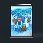 Deck the Halls with Matzo Balls Card<br><div class="desc">It takes BALLS to celebrate Hanukkah right,  and this Gnomie and his snowmensch friend will show you how!</div>
