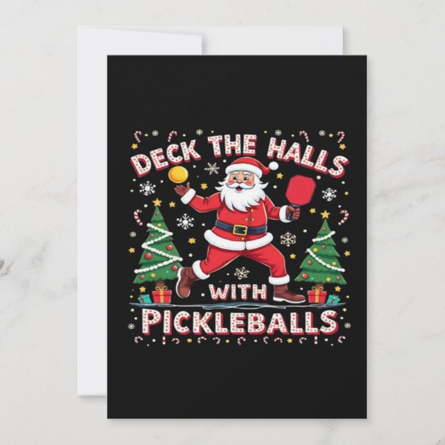 Deck The Halls With Pickleballs  (Front)