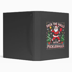 Deck The Halls With Pickleballs  Binder