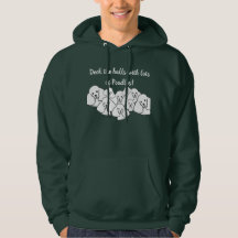 Deck the halls with Poodles unisex hoodie