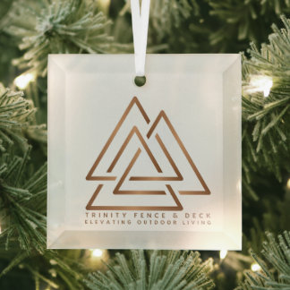 Deck the Halls with Trinity Charm Glass Ornament