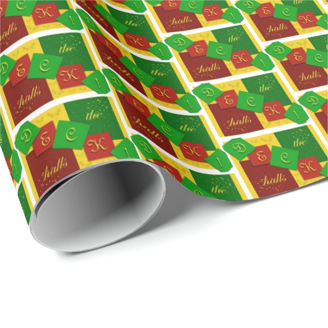 "Deck the Halls" wrapping paper (Roll Corner)