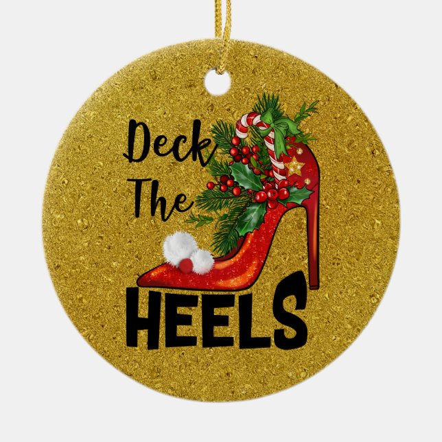 Deck The Heels Ornament (Front)