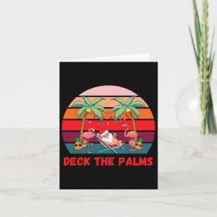 Deck The Palms - Christmas In July Santa Drinking Card