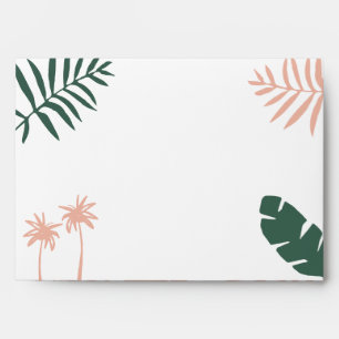 deck the palms christmas tropical  modern contempo envelope
