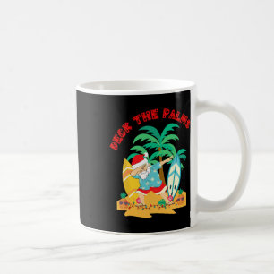 Deck The Palms Dabbing Santa - Xmas Tropical Beach Coffee Mug