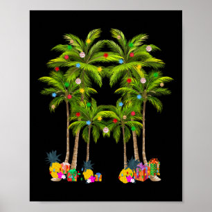 Deck The Palms Tropical Hawaii Christmas In July S Poster