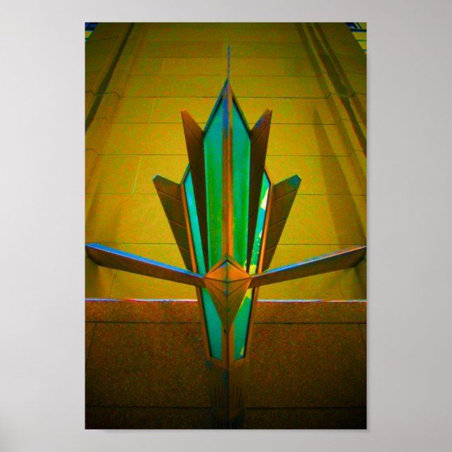 Decked Out In Deco (neon) Poster (Front)