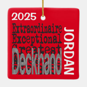Deckhand Extraordinaire Ceramic Ornament