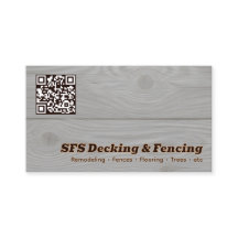 Decking & Fencing Business QR Vcard