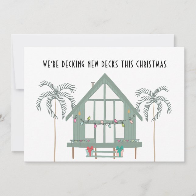 Decking New Decks This Christmas Holiday Moving Announcement (Front)