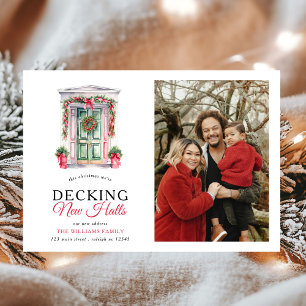 Decking New Halls Christmas Door Photo Moving Announcement
