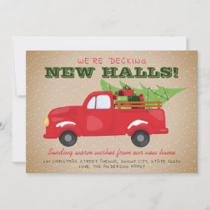 Decking New Halls Christmas Truck Festive Moving Announcement