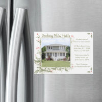 Decking New Halls Magnetic We Moved Christmas Card