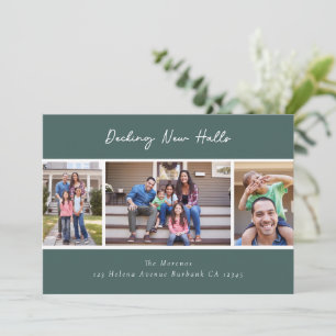 Decking New Halls Modern Photo Holiday Moving Announcement